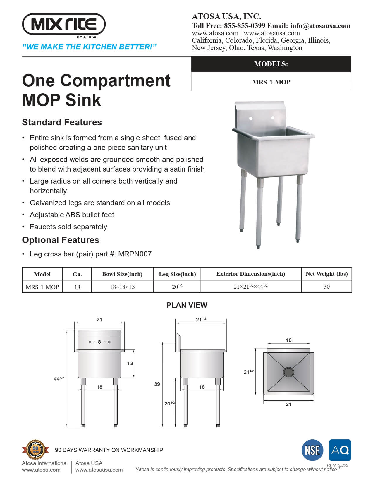 MRS-1-MOP: Sink, Mop