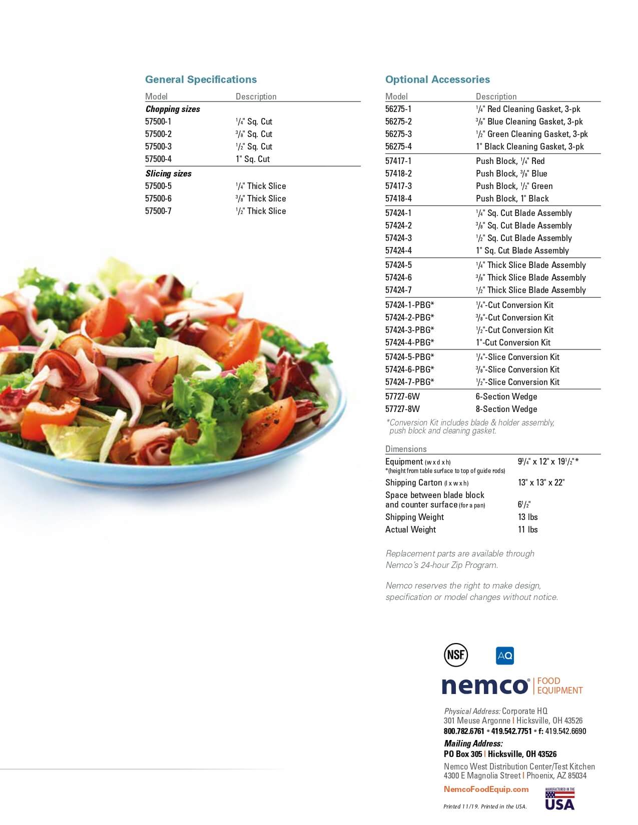 57500-2: Fruit/Vegetable Dicer