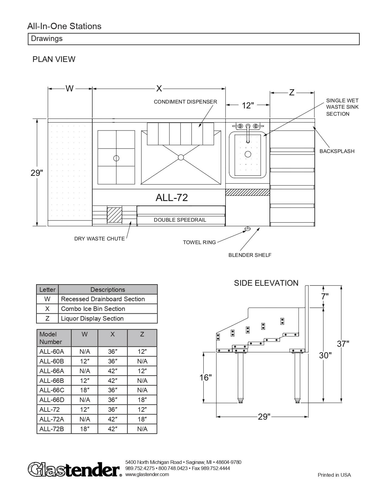 ALL-72A-CP10: Cocktail Station