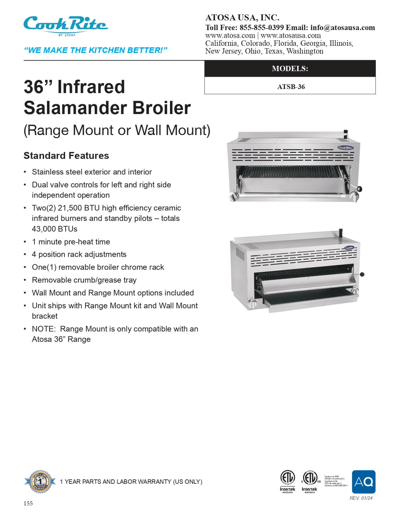 ATSB-36: Salamander Broiler, Gas