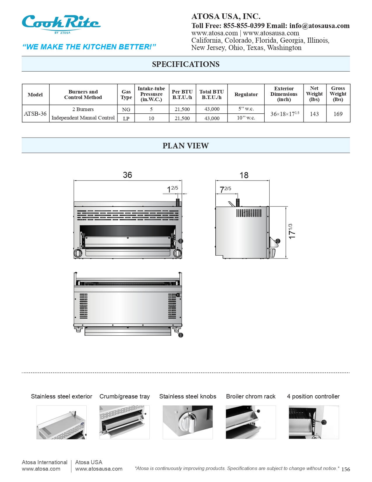 ATSB-36: Salamander Broiler, Gas