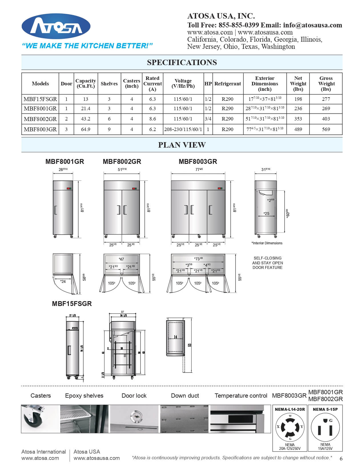 MBF15FSGR: Freezer, Reach-In