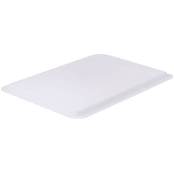 PFHWCFood Storage Box Cover, 18" x 12", polypropylene, white