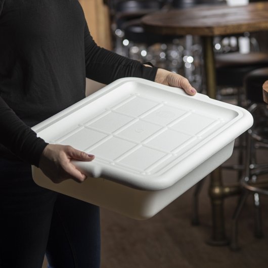 1531W White Bus Tub Lid