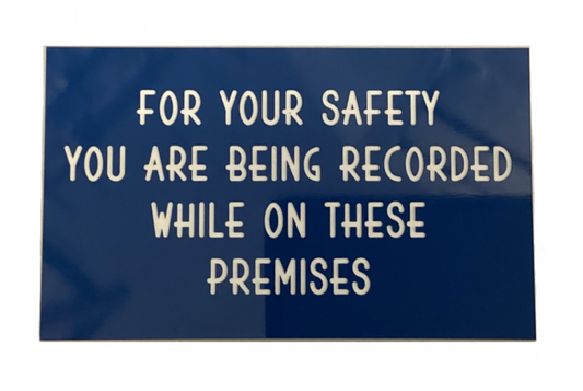 MCS 35REC: Sign, "For Your Safety"