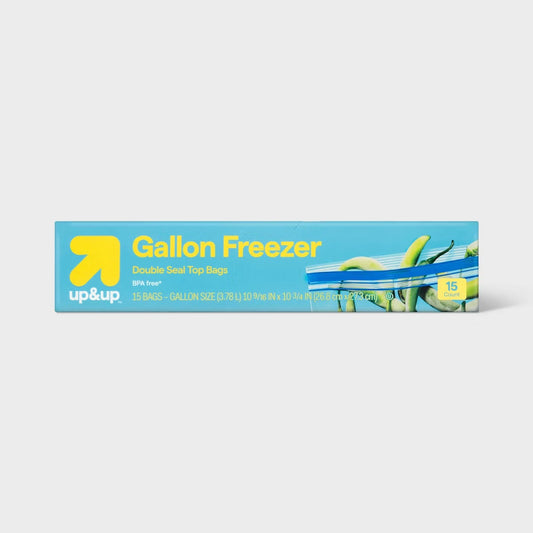 Z1B Reclosable Freezer Storage Bags, 1 gal, 10.5" x 11", Clear, 250/Box