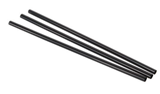 JSUB10500: Straws/Stirrers Black Jumbo Straw Unwpd 7.75" Pkd 10/500