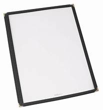 PMC-9K Menu Cover, single, 9-1/2" x 12", black