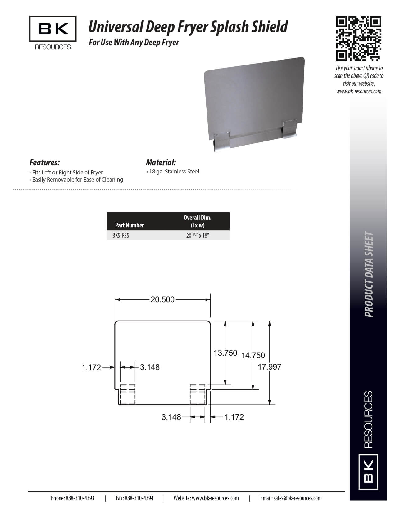 BK-FSS: Fryer, Parts & Accessories