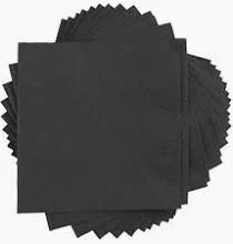 BN2P1000B: Beverage Napkin Black&nbsp; Packed 4x250, 1000/Case