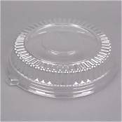 CSL12L 12" PET Tray Low Dome Lid, Clear, Packed 25/cs