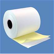 EMPD31002PCL 3 Canary/White Register rolls Carbon less 3"x95' 50Rolls